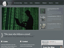 Tablet Screenshot of hackingdefined.org